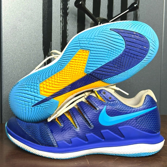 Nike Other - Nike Court Air Zoom Vapor X 'Blue Yellow White.